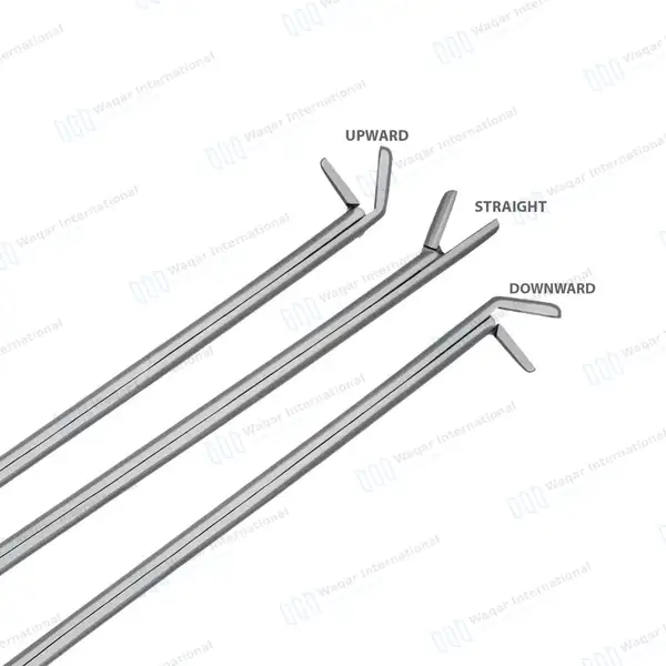 3 Pcs Cushing Rongeurs Set 8″ 4x10mm Straight, Upward and Downward Angled Jaws - surgical instruments manufactured by Waqar International, Sialkot - view 2