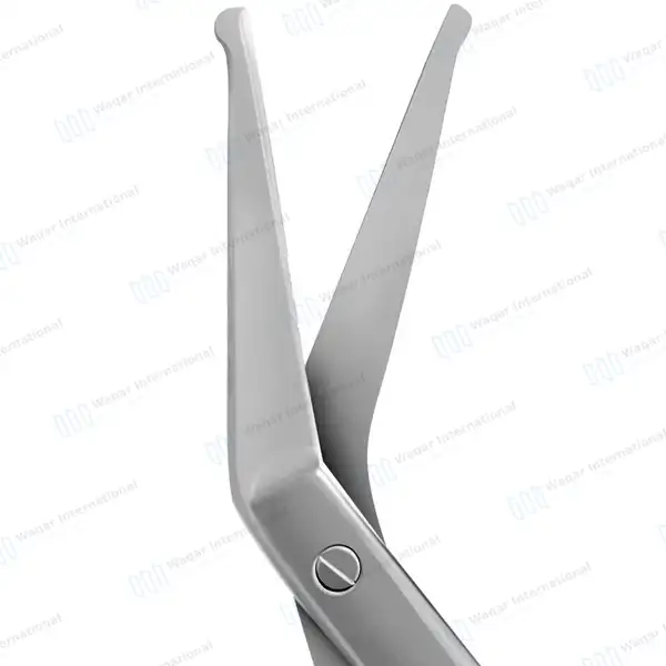 Angular Scissor 4.5″ with Safety Blunt Tips - surgical instruments manufactured by Waqar International, Sialkot - view 2