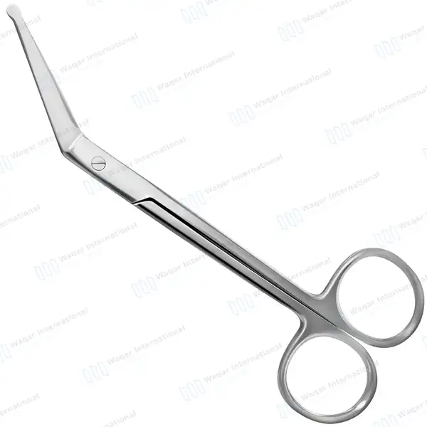 Angular Scissor 4.5″ with Safety Blunt Tips - surgical instruments manufactured by Waqar International, Sialkot - view 8