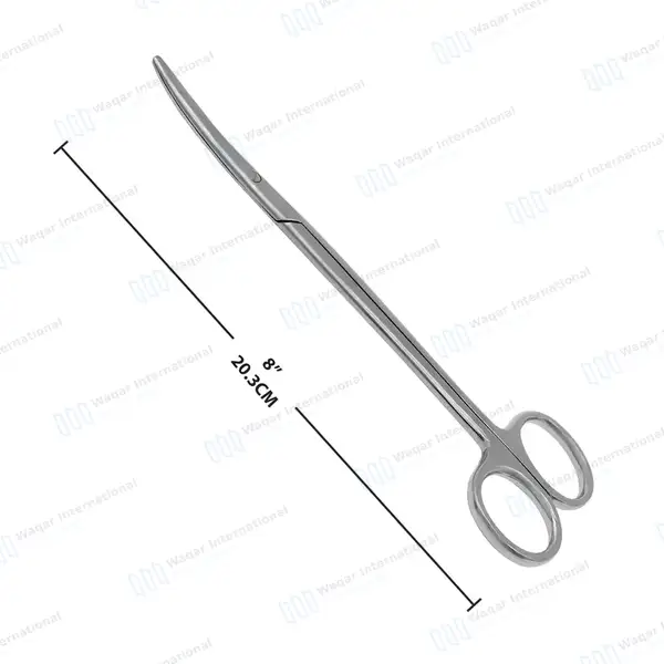 Metzenbaum Scissors 8″ Curved Blunt Tips - surgical instruments manufactured by Waqar International, Sialkot - view 3