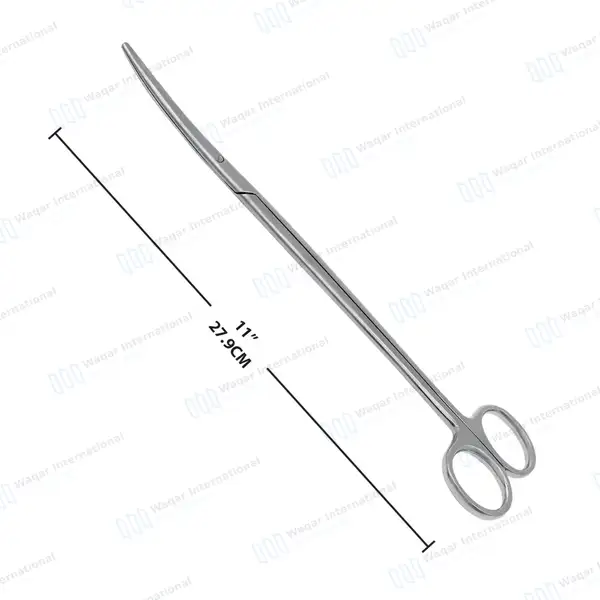Metzenbaum Scissors 11″ Curved Blunt Tips - surgical instruments manufactured by Waqar International, Sialkot - view 3