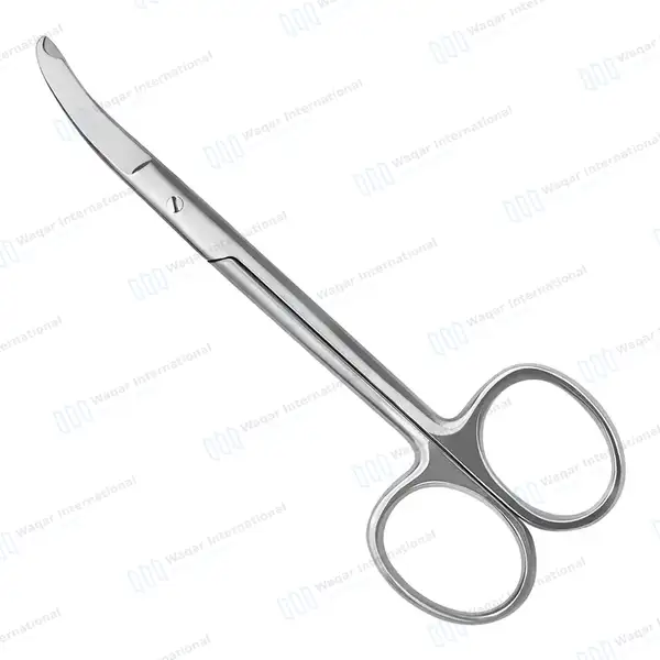 Northbent Stitch Scissor 4.5″ Curved Side-Wards Hook Tip - surgical instruments manufactured by Waqar International, Sialkot - view 2