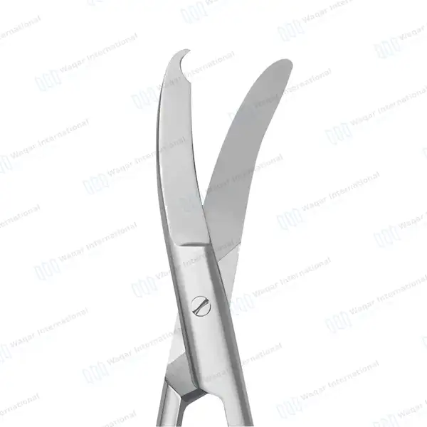 Northbent Stitch Scissor 4.5″ Curved Side-Wards Hook Tip - surgical instruments manufactured by Waqar International, Sialkot - view 5