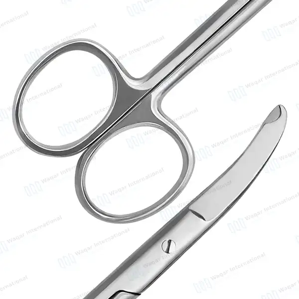 Northbent Stitch Scissor 4.5″ Curved Side-Wards Hook Tip - surgical instruments manufactured by Waqar International, Sialkot - view 6