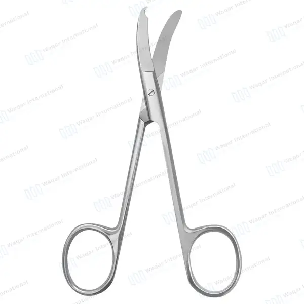 Northbent Stitch Scissor 4.5″ Curved Side-Wards Hook Tip - surgical instruments manufactured by Waqar International, Sialkot - view 7