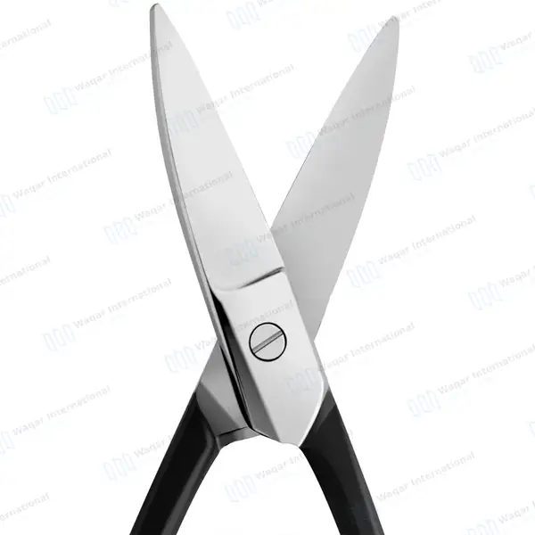Lightweight Metal Snips Shears 7″ Straight Blade Black Handle - surgical instruments manufactured by Waqar International, Sialkot - view 2