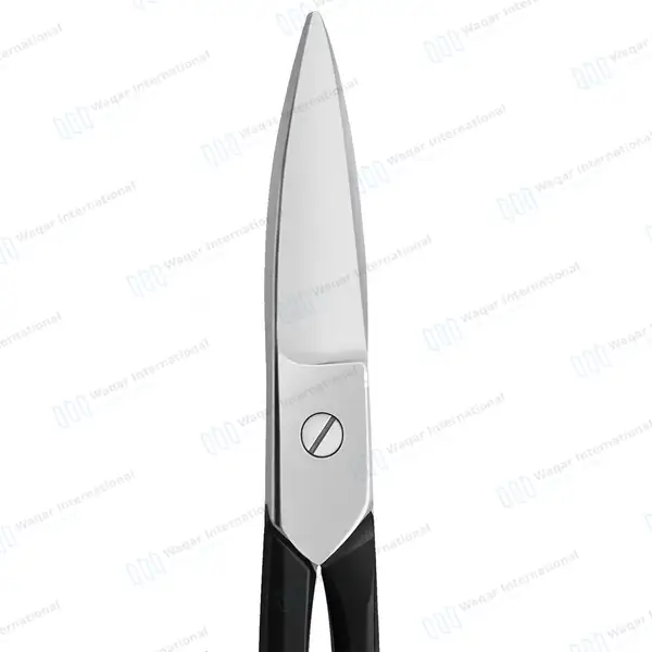 Lightweight Metal Snips Shears 7″ Straight Blade Black Handle - surgical instruments manufactured by Waqar International, Sialkot - view 4