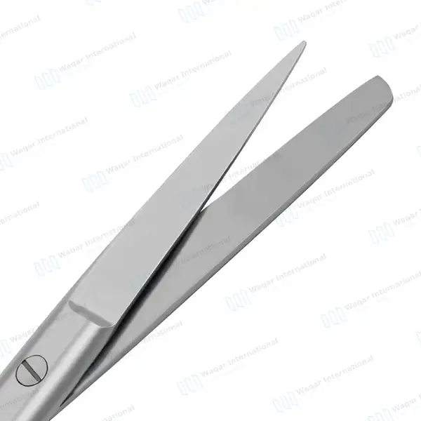 Operating Scissors 4.5″ Straight Sharp/Blunt Round Pattern - surgical instruments manufactured by Waqar International, Sialkot - view 2