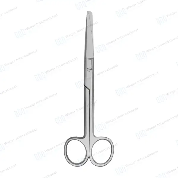 Operating Scissors 4.5″ Straight Sharp/Blunt Round Pattern - surgical instruments manufactured by Waqar International, Sialkot - view 5