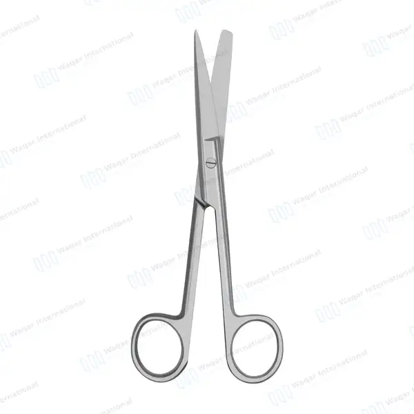 Operating Scissors 4.5″ Straight Sharp/Blunt Round Pattern - surgical instruments manufactured by Waqar International, Sialkot - view 6