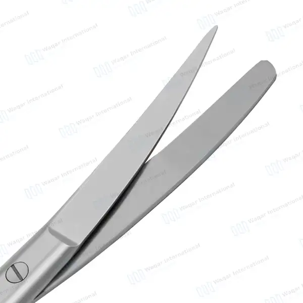 Operating Scissors 5.5″ Curved Sharp/Blunt Round Pattern - surgical instruments manufactured by Waqar International, Sialkot - view 2
