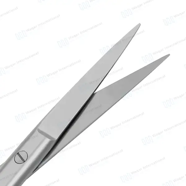 Operating Scissors 4.5″ Straight Sharp/Sharp Round Pattern - surgical instruments manufactured by Waqar International, Sialkot - view 2