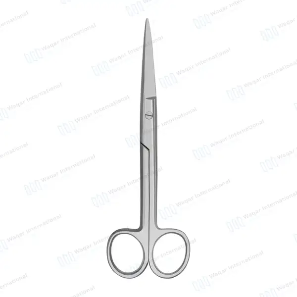 Operating Scissors 4.5″ Straight Sharp/Sharp Round Pattern - surgical instruments manufactured by Waqar International, Sialkot - view 5