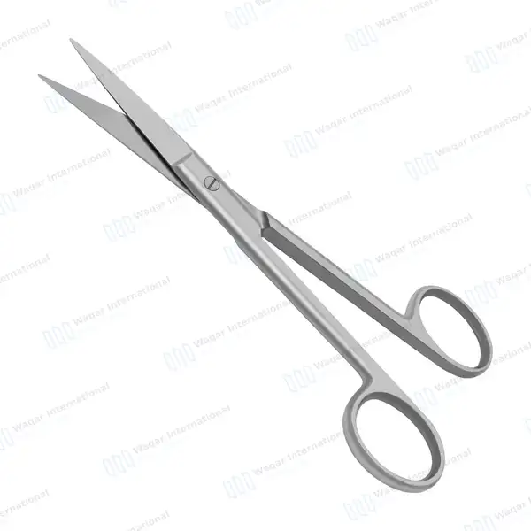 Operating Scissors 4.5″ Straight Sharp/Sharp Round Pattern - surgical instruments manufactured by Waqar International, Sialkot - view 7