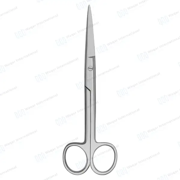 Operating Scissors 6.5″ Straight Sharp/Sharp Round Pattern - surgical instruments manufactured by Waqar International, Sialkot - view 4
