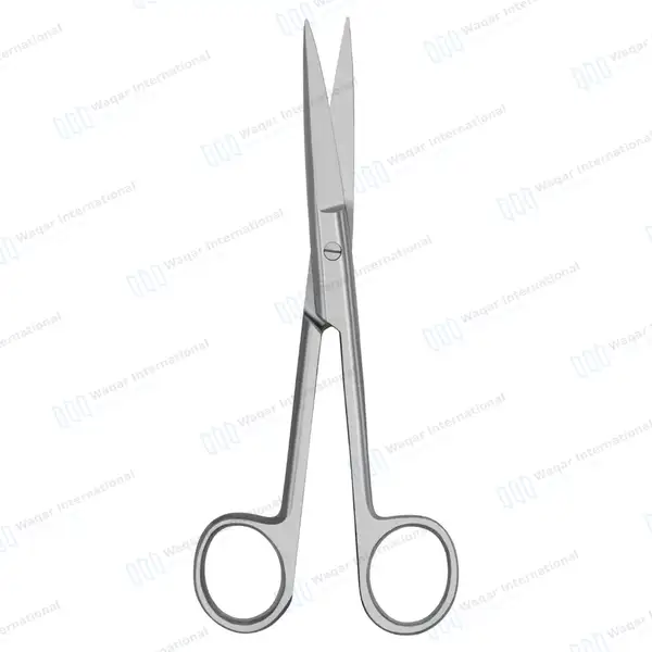 Operating Scissors 6.5″ Straight Sharp/Sharp Round Pattern - surgical instruments manufactured by Waqar International, Sialkot - view 5
