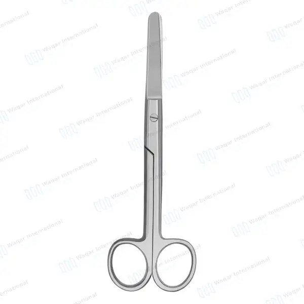 Operating Scissors 5.5″ Straight Blunt/Blunt Round Pattern - surgical instruments manufactured by Waqar International, Sialkot - view 4