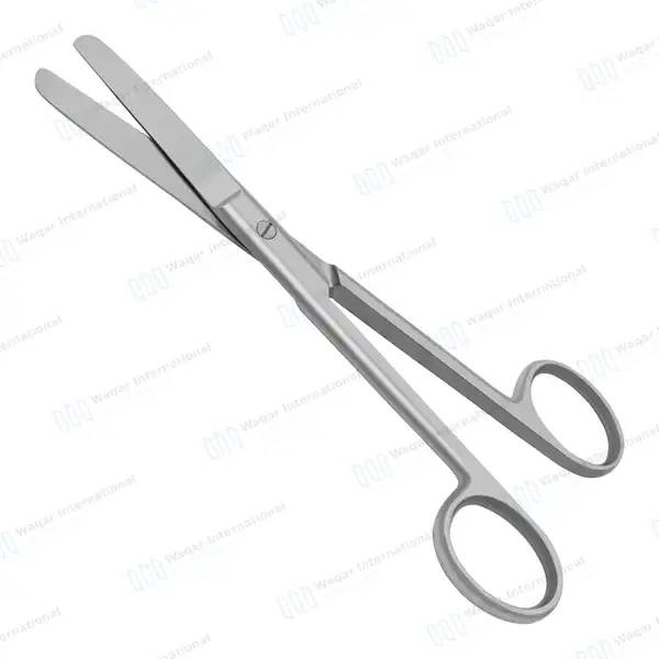 Operating Scissors 5.5″ Straight Blunt/Blunt Round Pattern - surgical instruments manufactured by Waqar International, Sialkot - view 6