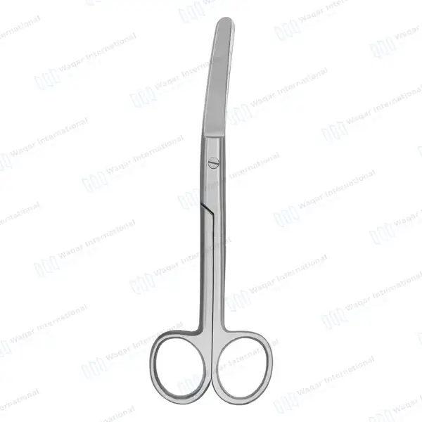 Operating Scissors 5.5″ Curved Blunt/Blunt Round Pattern - surgical instruments manufactured by Waqar International, Sialkot - view 5