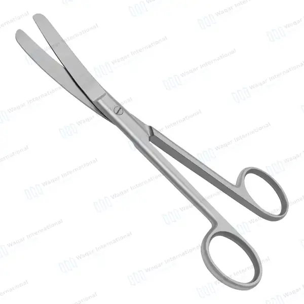 Operating Scissors 5.5″ Curved Blunt/Blunt Round Pattern - surgical instruments manufactured by Waqar International, Sialkot - view 7