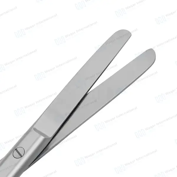 Operating Scissors 6.5″ Straight Blunt/Blunt Round Pattern - surgical instruments manufactured by Waqar International, Sialkot - view 2