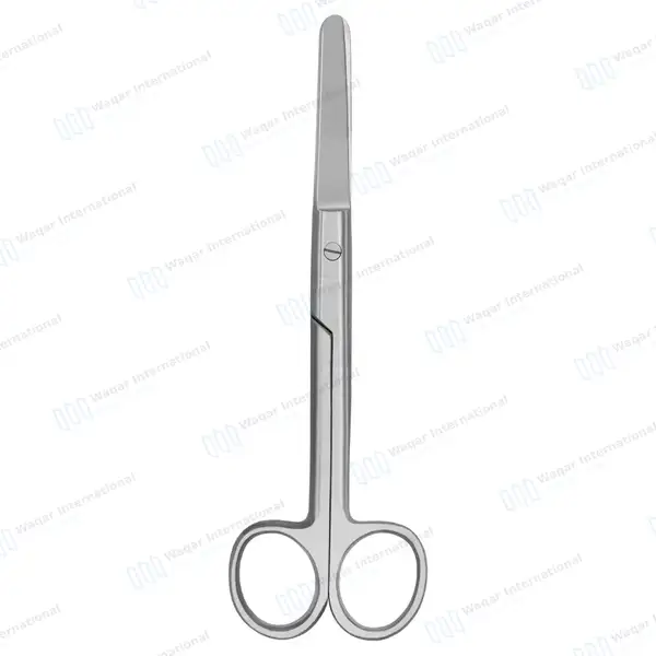 Operating Scissors 6.5″ Straight Blunt/Blunt Round Pattern - surgical instruments manufactured by Waqar International, Sialkot - view 5