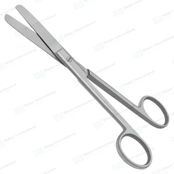Operating Scissors 6.5″ Straight Blunt/Blunt Round Pattern - surgical instruments manufactured by Waqar International, Sialkot - view 7