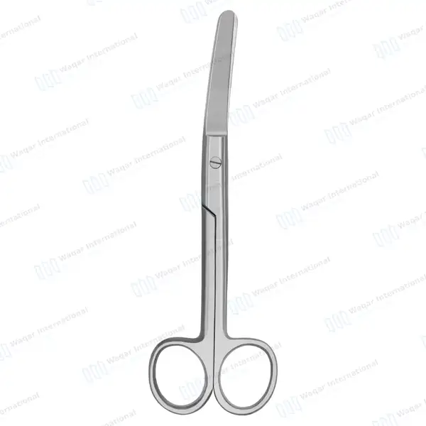 Operating Scissors 6.5″ Curved Blunt/Blunt Round Pattern - surgical instruments manufactured by Waqar International, Sialkot - view 5