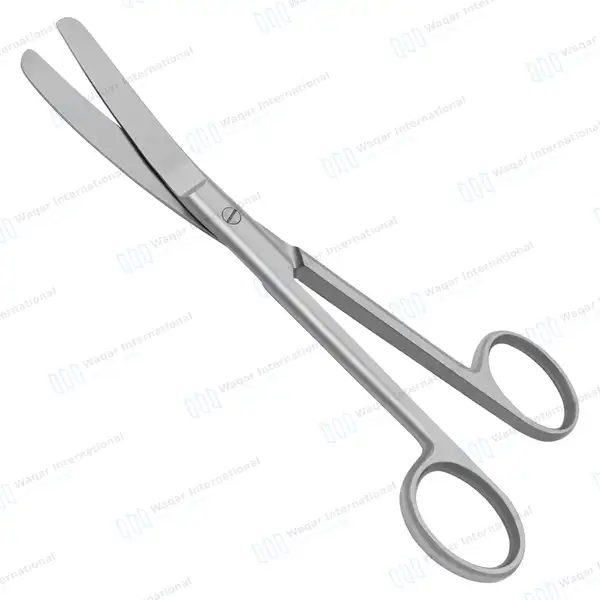Operating Scissors 6.5″ Curved Blunt/Blunt Round Pattern - surgical instruments manufactured by Waqar International, Sialkot - view 7