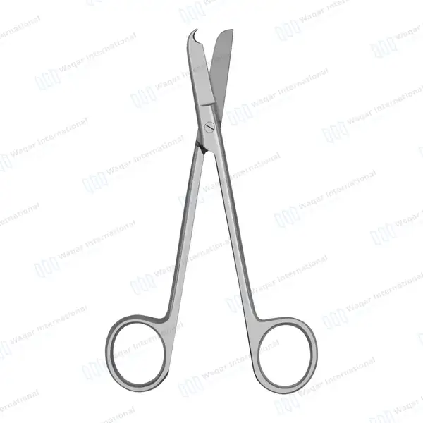 Spencer Stitch Scissors 3.5″ Hook Tip Round Pattern - surgical instruments manufactured by Waqar International, Sialkot - view 7