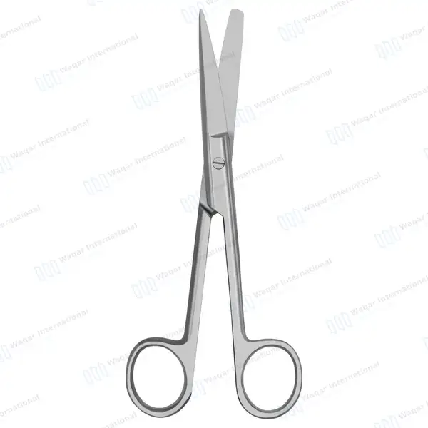 Operating Scissors 6.5″ Sharp/Blunt Straight Round Pattern - surgical instruments manufactured by Waqar International, Sialkot - view 6