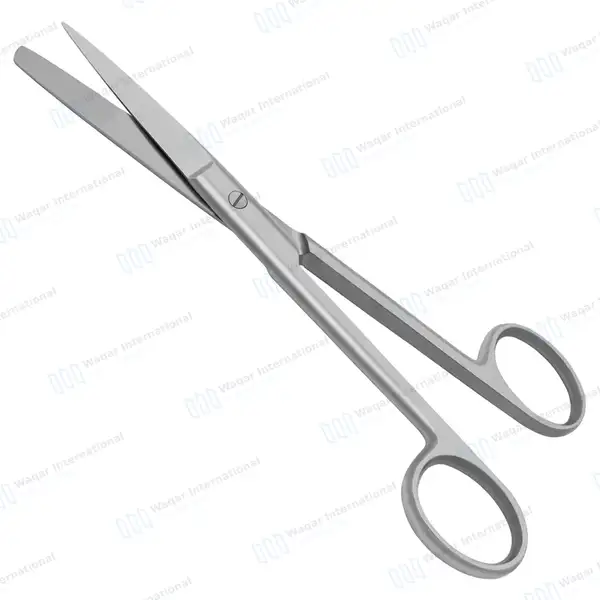 Operating Scissors 6.5″ Sharp/Blunt Straight Round Pattern - surgical instruments manufactured by Waqar International, Sialkot - view 7