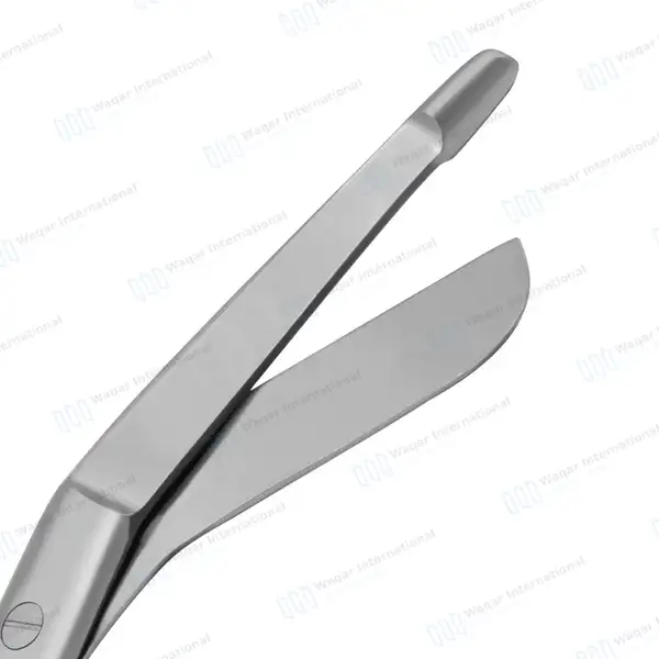 Heavy Duty Lister Bandage Scissors 9″ (22.9cm) Round Pattern - surgical instruments manufactured by Waqar International, Sialkot - view 2