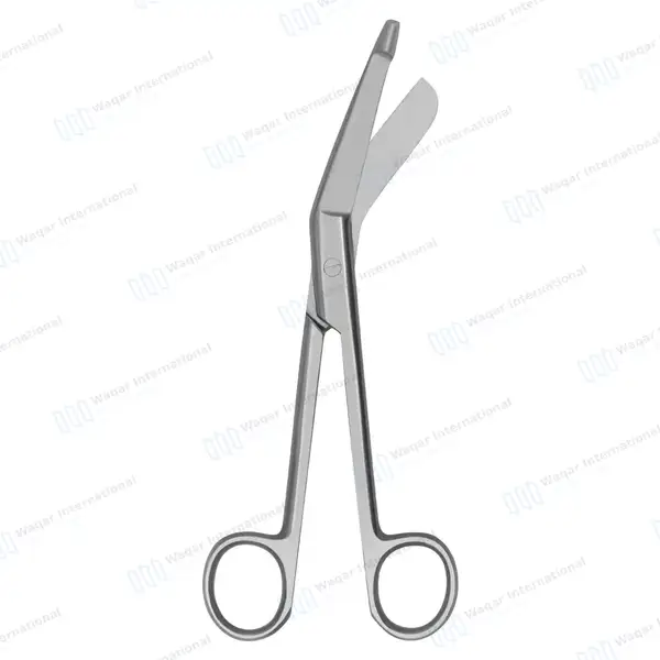 Heavy Duty Lister Bandage Scissors 9″ (22.9cm) Round Pattern - surgical instruments manufactured by Waqar International, Sialkot - view 5