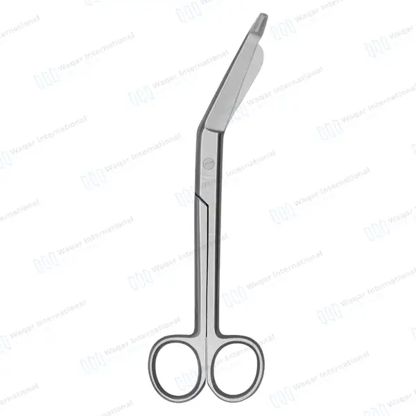 Heavy Duty Lister Bandage Scissors 9″ (22.9cm) Round Pattern - surgical instruments manufactured by Waqar International, Sialkot - view 6