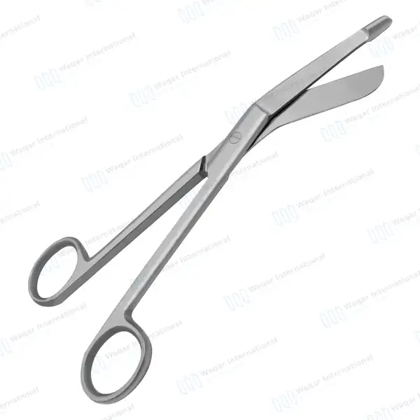 Heavy Duty Lister Bandage Scissors 9″ (22.9cm) Round Pattern - surgical instruments manufactured by Waqar International, Sialkot - view 7