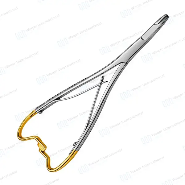 T/C Mathieu Olsen Hegar Needle Holder 5.5″ - surgical instruments manufactured by Waqar International, Sialkot - view 7