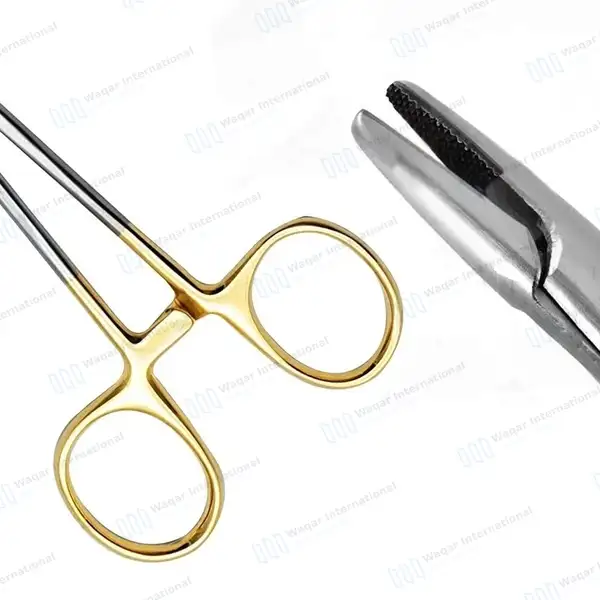 TC Baumgartner Needle Holder 5″ Cross Serrated Jaws - surgical instruments manufactured by Waqar International, Sialkot - view 6