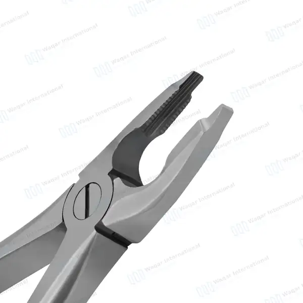 Dental Extracting Forceps #F3 Diamond Dusted Tips Gold Handle - surgical instruments manufactured by Waqar International, Sialkot - view 5