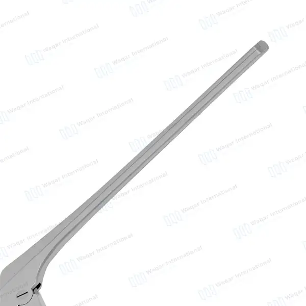 Kerrison Rongeur 7″ Shaft 90° Up Thin Footplate 1mm Bite - surgical instruments manufactured by Waqar International, Sialkot - view 5