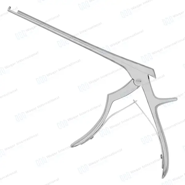 Kerrison Rongeur 7″ Shaft 90° Up Thin Footplate 2mm Bite - surgical instruments manufactured by Waqar International, Sialkot - view 7
