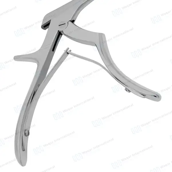 Kerrison Rongeur 7″ Shaft 90° Up Thin Footplate 3mm Bite - surgical instruments manufactured by Waqar International, Sialkot - view 6