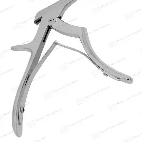 Kerrison Rongeur 7″ Shaft 90° Up Thin Footplate 4mm Bite - surgical instruments manufactured by Waqar International, Sialkot - view 6