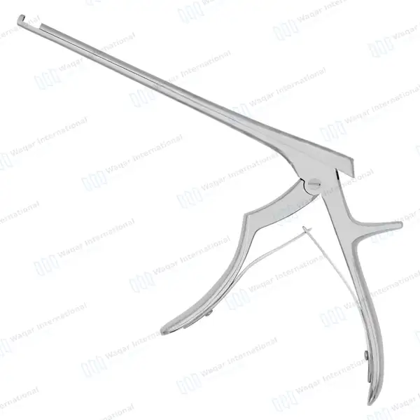 Kerrison Rongeur 7″ Shaft 90° Up Thin Footplate 4mm Bite - surgical instruments manufactured by Waqar International, Sialkot - view 7