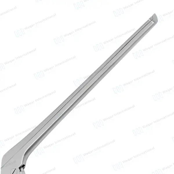 Kerrison Rongeur 7″ Shaft 40° Up Thin Footplate 1mm Bite - surgical instruments manufactured by Waqar International, Sialkot - view 5