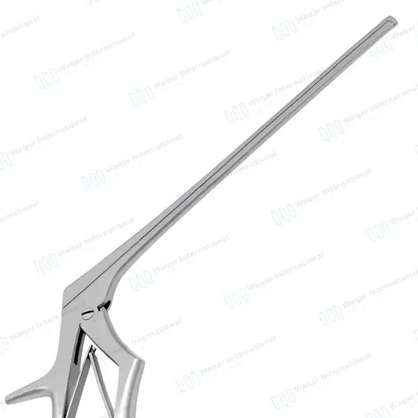 Kerrison Rongeur 7″ Shaft 90° Down Thin Footplate 2mm Bite - surgical instruments manufactured by Waqar International, Sialkot - view 5