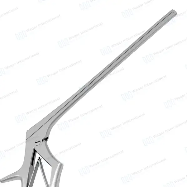 Kerrison Rongeur 7″ Shaft 90° Down Thin Footplate 5mm Bite - surgical instruments manufactured by Waqar International, Sialkot - view 5