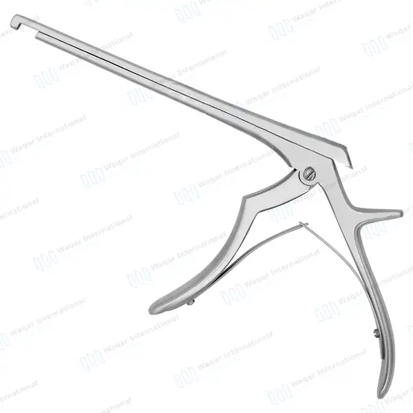 Kerrison Rongeur 7″ Shaft 90° Down Thin Footplate 5mm Bite - surgical instruments manufactured by Waqar International, Sialkot - view 7