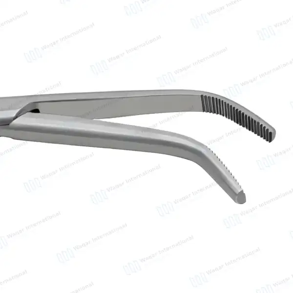 Van Buren Sequestrum Forceps Clamp 9″ Angled Serrated Jaws - orthopedic instruments manufactured by Waqar International, Sialkot - view 5