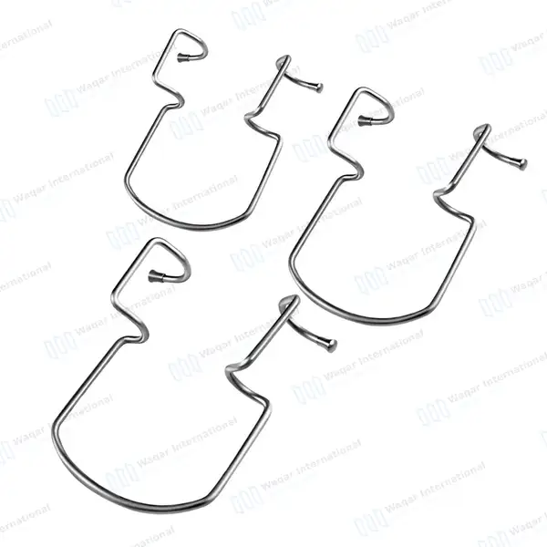 3 Pcs Orringer Cheek Retractor Set Small, Medium & Large - surgical instruments manufactured by Waqar International, Sialkot - view 2
